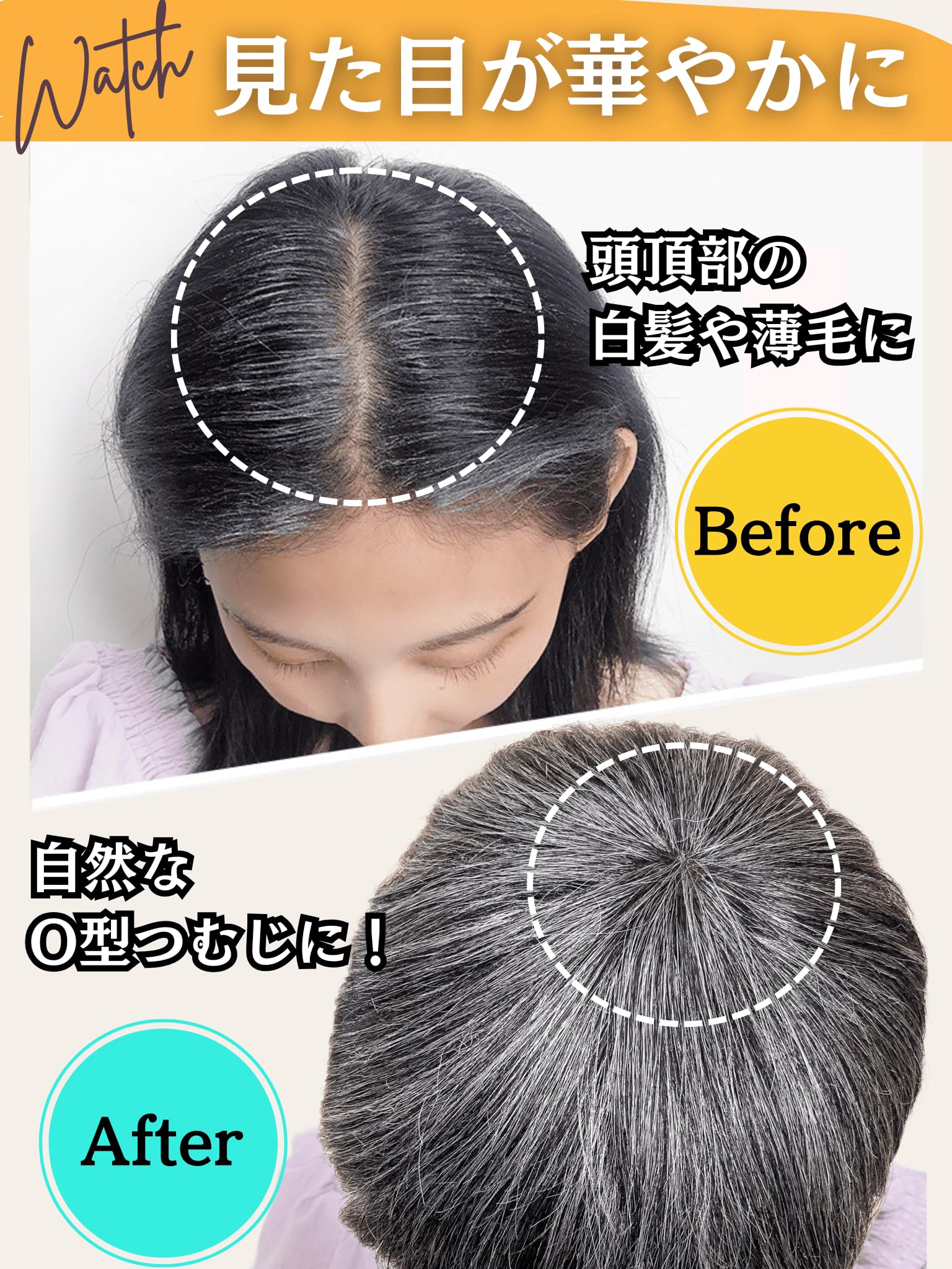 Amazon.co.jp: Luce brillare ウィッグ 白髪 白髪かつら 医療用 フル